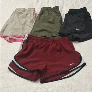 Nike Dri-fit Mixed Color Athletic running Shorts Collection lot set large